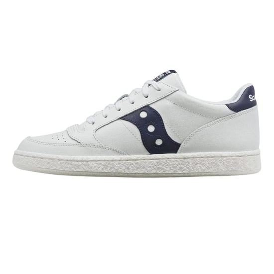 Saucony - "Jazz" Sneaker für Damen, Leder, Cupsohle (Weiß/Marine) - Image 2