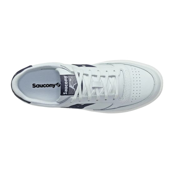 Saucony - "Jazz" Sneaker für Damen, Leder, Cupsohle (Weiß/Marine) - Image 3