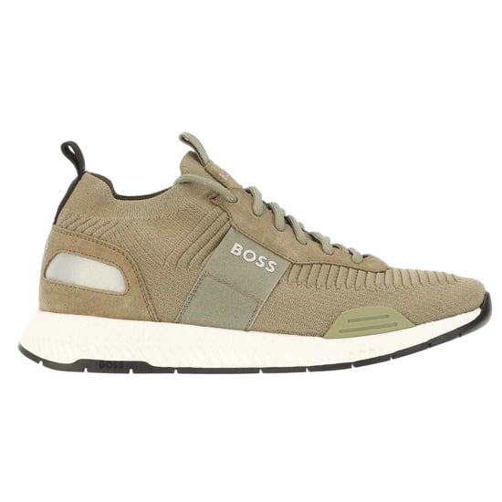 Boss - Logo Sneaker für Herren, Jerseyware (Grün) - Image 1