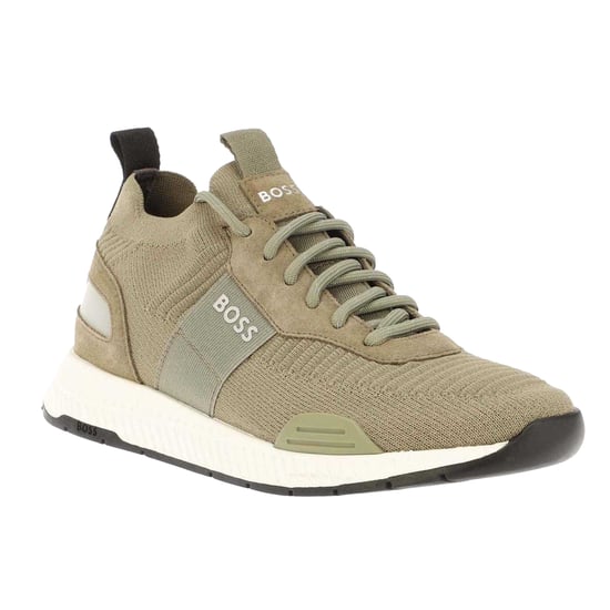 Boss - Logo Sneaker für Herren, Jerseyware (Grün) - Image 3
