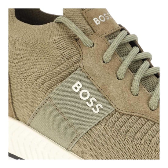 Boss - Logo Sneaker für Herren, Jerseyware (Grün) - Image 5