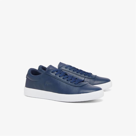 Lacoste - "Baseshot" Sneaker für Herren, Leder (Dunkles Marineblau/Weiß) - Image 2