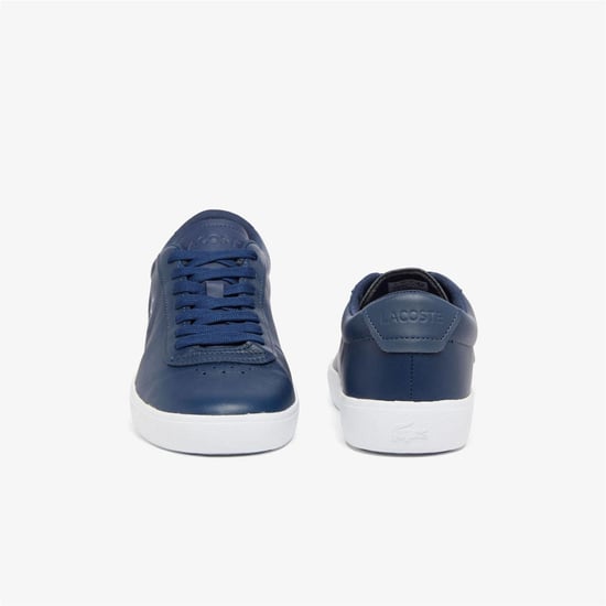 Lacoste - "Baseshot" Sneaker für Herren, Leder (Dunkles Marineblau/Weiß) - Image 5