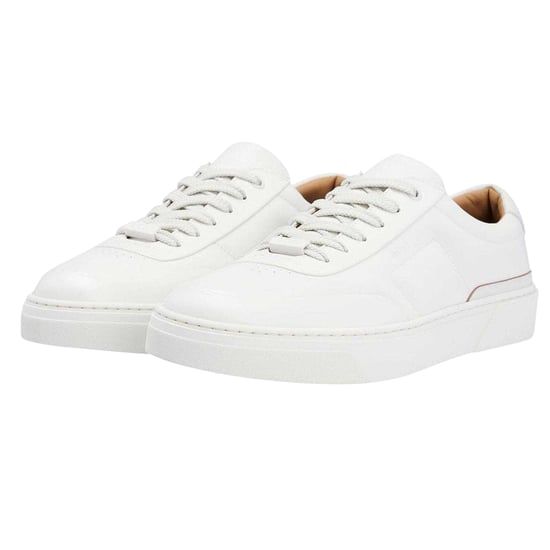 Boss - "Gary" Sneaker für Herren, Leder, Flach (Weiß) - Image 3