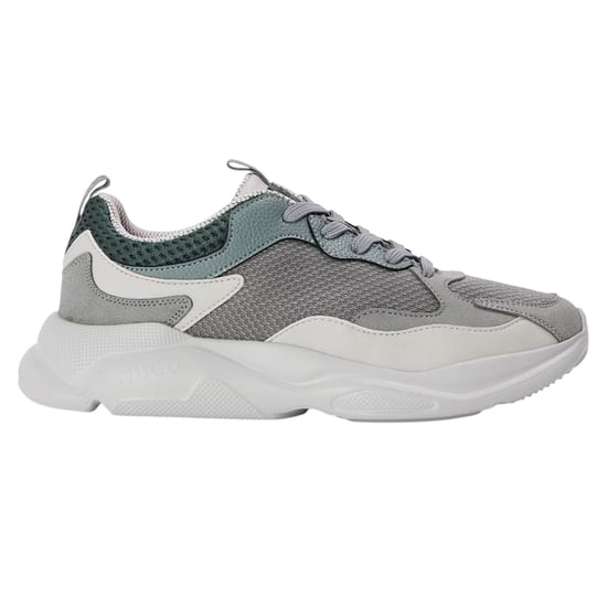 Hugo - "Leon" Sneaker für Herren, Netzmaterial (Dunkelgrau) - Image 1