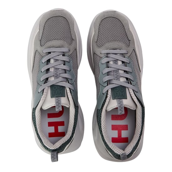 Hugo - "Leon" Sneaker für Herren, Netzmaterial (Dunkelgrau) - Image 3