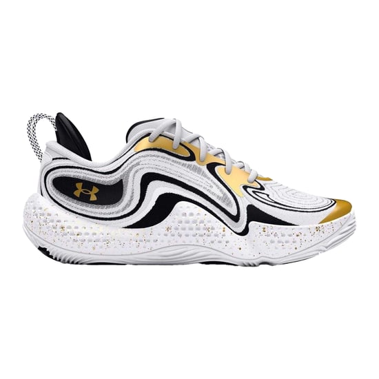 Under Armour - "Spawn 6" Basketball Schuhe für Herren, Leder (Weiß) - Image 1