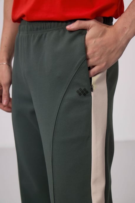Herren Farbblockierte Palazzo-Hosen - Image 4