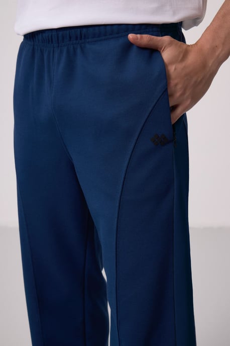 Herren Color-Blocked Palazzo-Hosen - Image 4