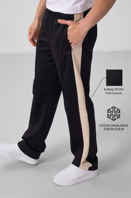 Herren Color-Blocked Palazzo-Hosen - Image 2