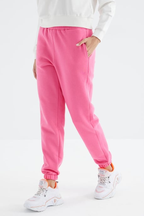 Hochtaillierte Fleece-Jogginghose für Damen - Image 2