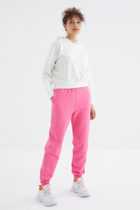 Hochtaillierte Fleece-Jogginghose für Damen - Image 3