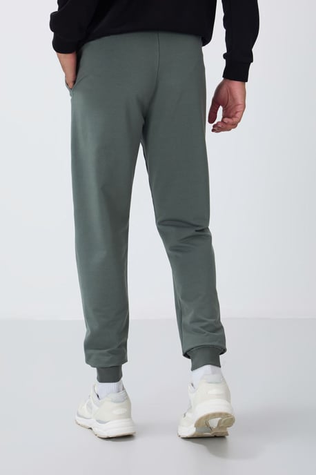 Herren Fleece-Sweatpants in Unifarben - Image 5