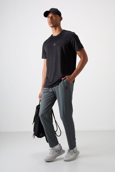 Herren Gerade Schnitt Nahtlose Jogginghose - Image 1