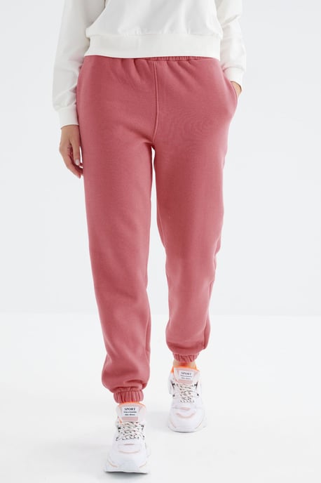 Hochtaillierte Fleece-Jogginghose für Damen - Image 2
