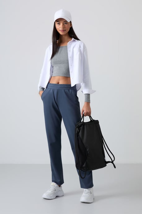 Damen Fleece Sweatpants mit geradem Bein - Image 5