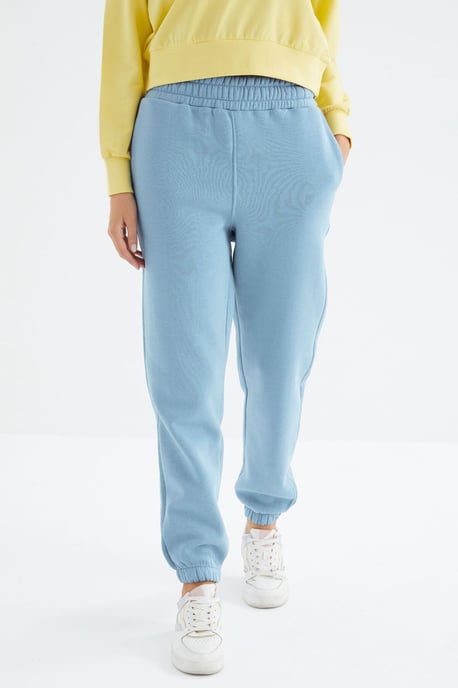 Damen Hochtaillierte Fleece Jogger Sweatpants - Image 3