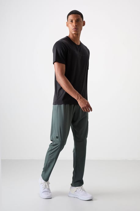Herren einfarbige Sweatpants mit Gummibund - Image 2