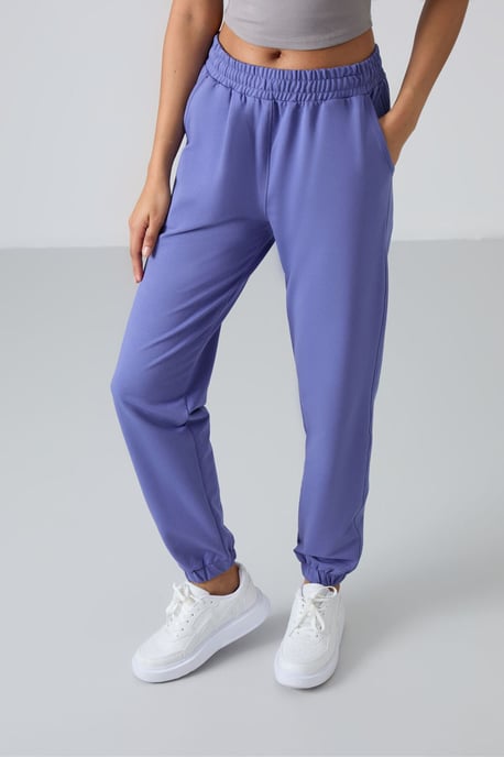 Damen High-Waist Relaxed Fleece Jogginghose - Image 6