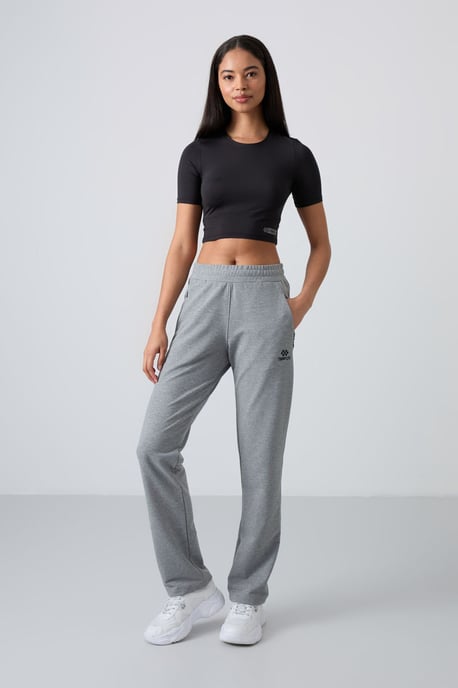 Damen Sweatpants mit geradem Bein aus Fleece - Image 1