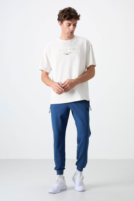 Herren Einfarbige Sweatpants mit Reißverschlusstasche - Image 2