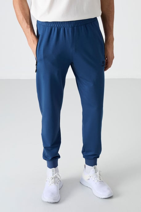 Herren Einfarbige Sweatpants mit Reißverschlusstasche - Image 3