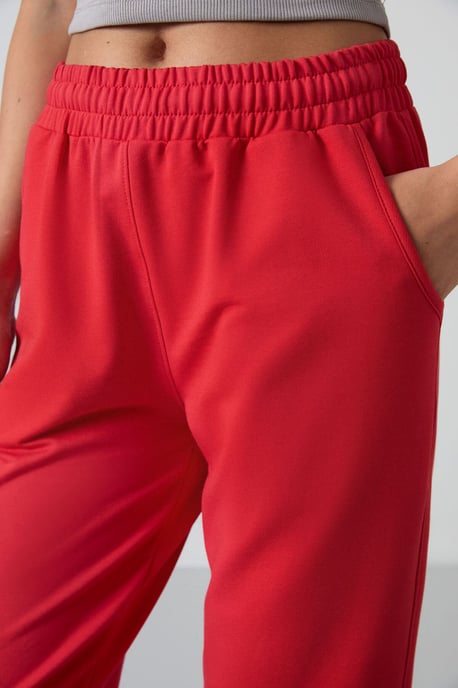 Damen Hochbundige Relaxed Fleece Jogginghosen - Image 6