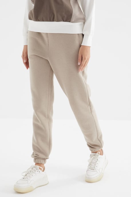 Hochtaillierte Fleece-Jogginghose für Damen - Image 2