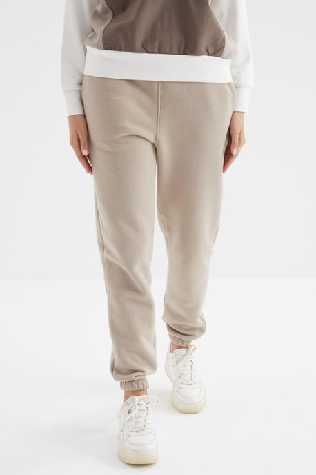 Hochtaillierte Fleece-Jogginghose für Damen - Image 4
