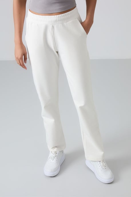 Damen-Fleece-Sweatpants mit geradem Bein - Image 1