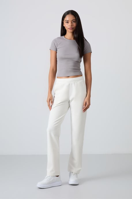 Damen-Fleece-Sweatpants mit geradem Bein - Image 2
