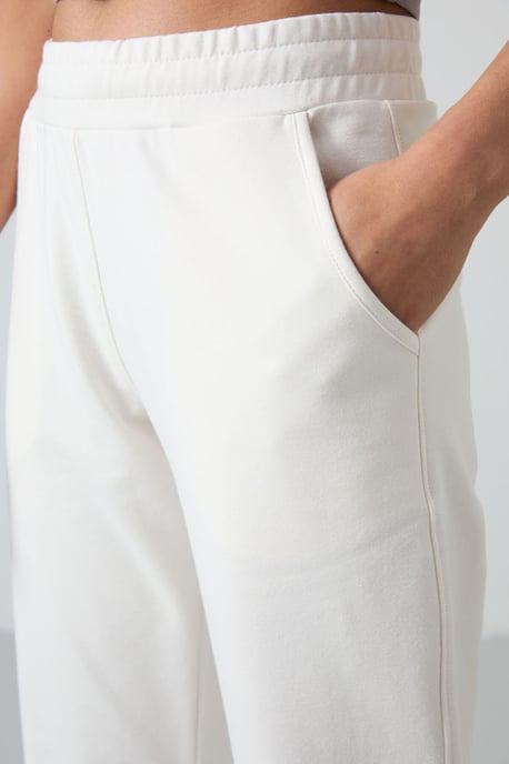 Damen-Fleece-Sweatpants mit geradem Bein - Image 3