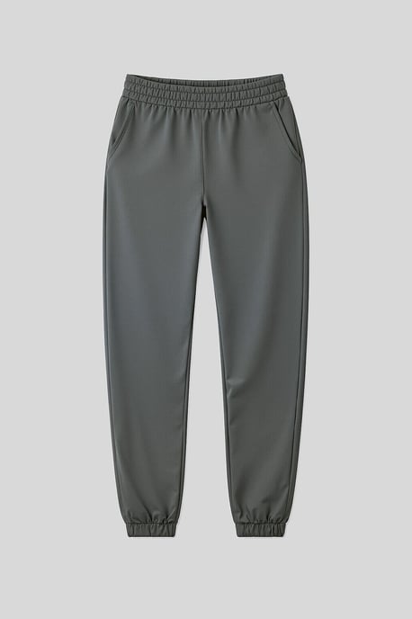 Damen Hochbundige Relaxed Fleece Jogginghosen - Image 2