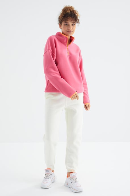 Damen High-Waist Fleece Jogginghose - Image 3