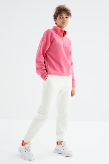 Damen High-Waist Fleece Jogginghose - Image 5