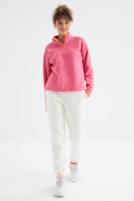 Damen High-Waist Fleece Jogginghose - Image 6