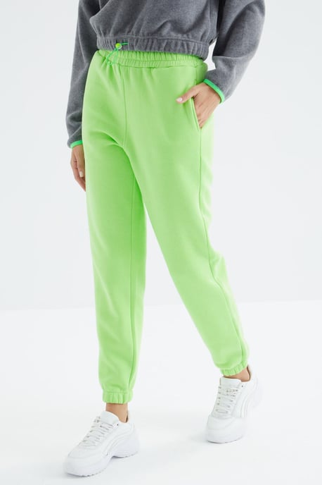 Damen Hochtaillierte Fleece Jogginghose - Image 2
