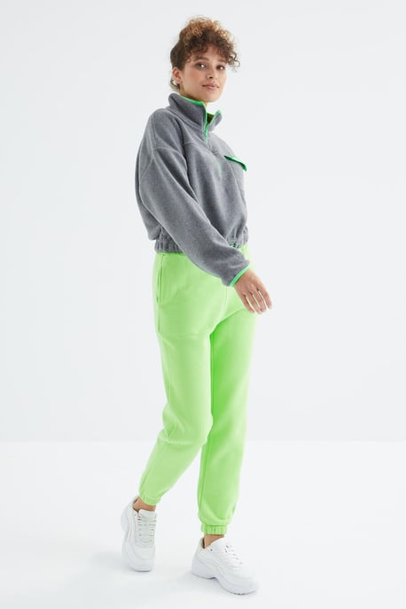 Damen Hochtaillierte Fleece Jogginghose - Image 6