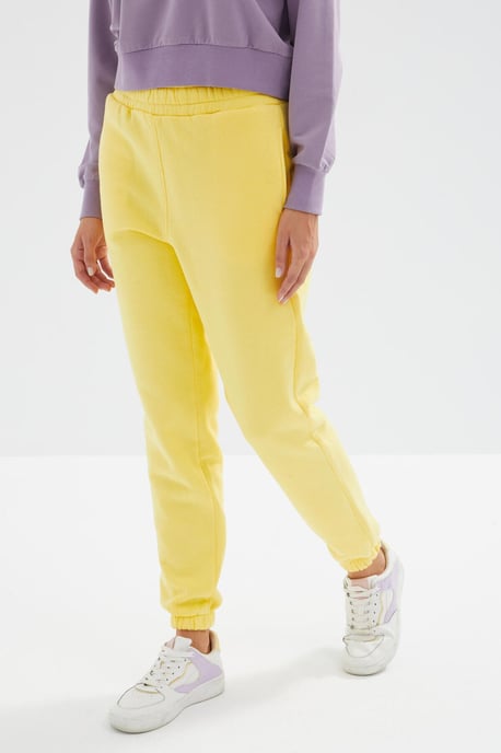 Damen High-Waist Fleece-Jogginghosen - Image 2