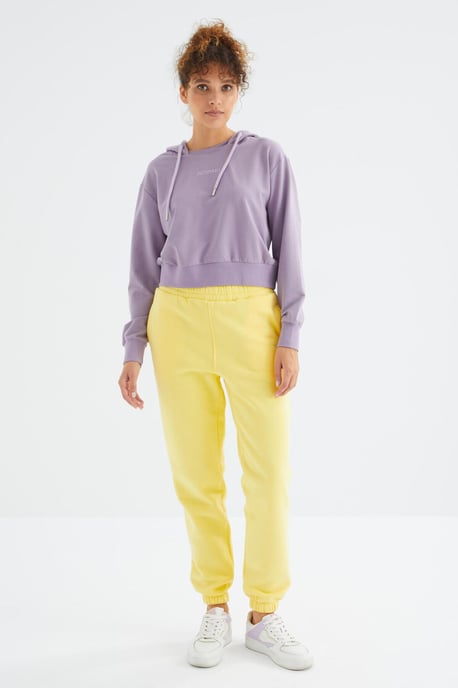 Damen High-Waist Fleece-Jogginghosen - Image 6