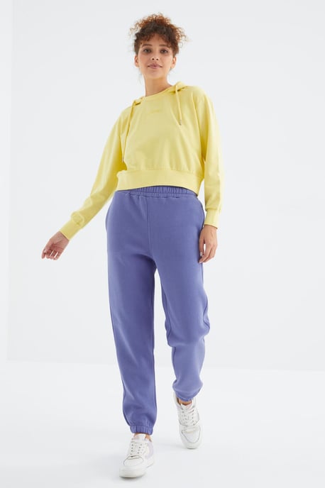 Damen High-Waist Fleece Jogger Sweatpants - Image 5