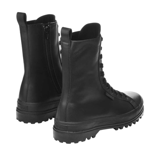 Superga - "2641 Alpina" Springerstiefel für Damen, Leder (Ganzschwarz) - Image 2