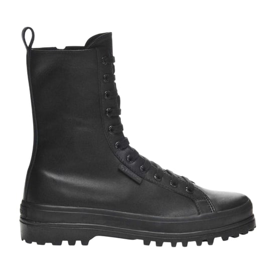 Superga - "2641 Alpina" Springerstiefel für Damen, Leder (Ganzschwarz) - Image 3