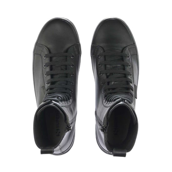 Superga - "2641 Alpina" Springerstiefel für Damen, Leder (Ganzschwarz) - Image 4