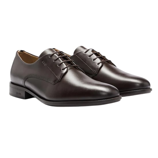 Boss - "Colby" Schnürschuhe für Herren, Leder (Dunkelbraun) - Image 3