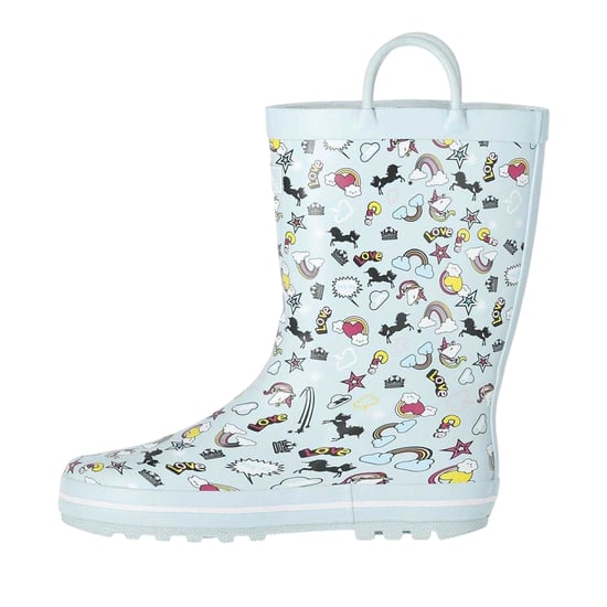 Trespass - "Starryton" Einhorn Gummistiefel für Kinder (Minzgrün) - Image 3
