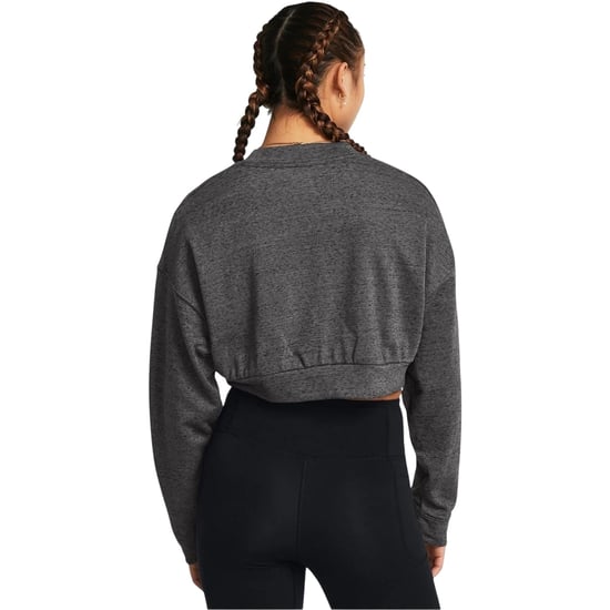 Under Armour - "Rival" Kurzes Sweatshirt für Damen, Rundhalsausschnitt, Frottee (Grau) - Image 2