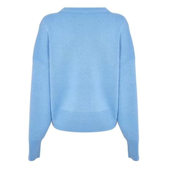 Hugo - Pullover Top für Damen, Überschnittene Schulter, leger (Pastellblau) - Image 2
