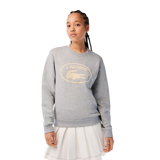 Lacoste - Sweatshirt für Damen, Bio-Baumwolle, lose Passform (Grau) - Image 1