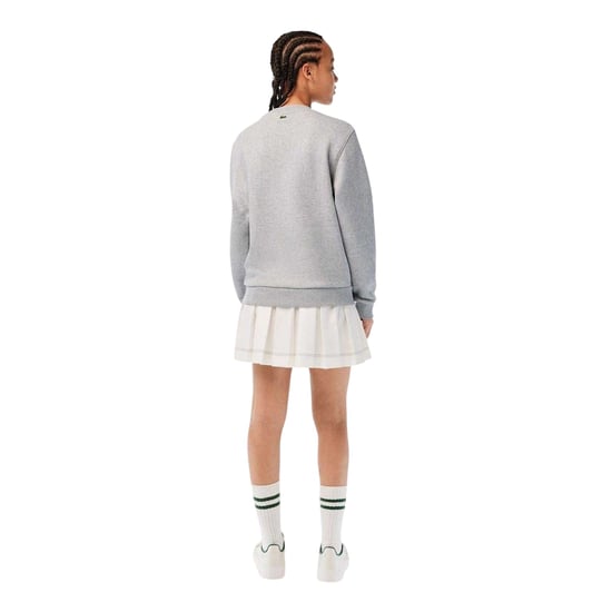 Lacoste - Sweatshirt für Damen, Bio-Baumwolle, lose Passform (Grau) - Image 3